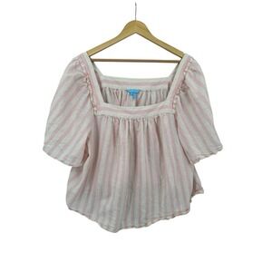 Draper James Maren Blouse Top Womens 2X Fairy Cottage Whimsical Dainty Feminine‎